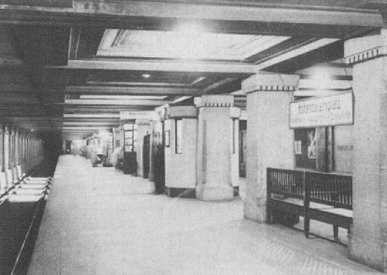 U-Bahnhof Hohenzollernplatz 1950er
