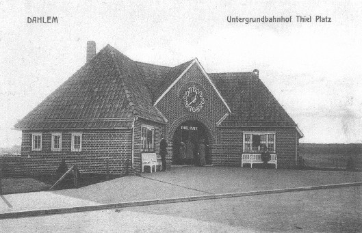 U-Bahnhof Thielplatz Umgebung 1913
