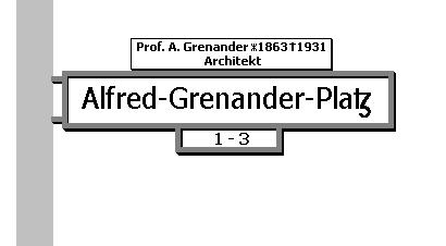 Alfred-Grenander-Platz Straßenschild